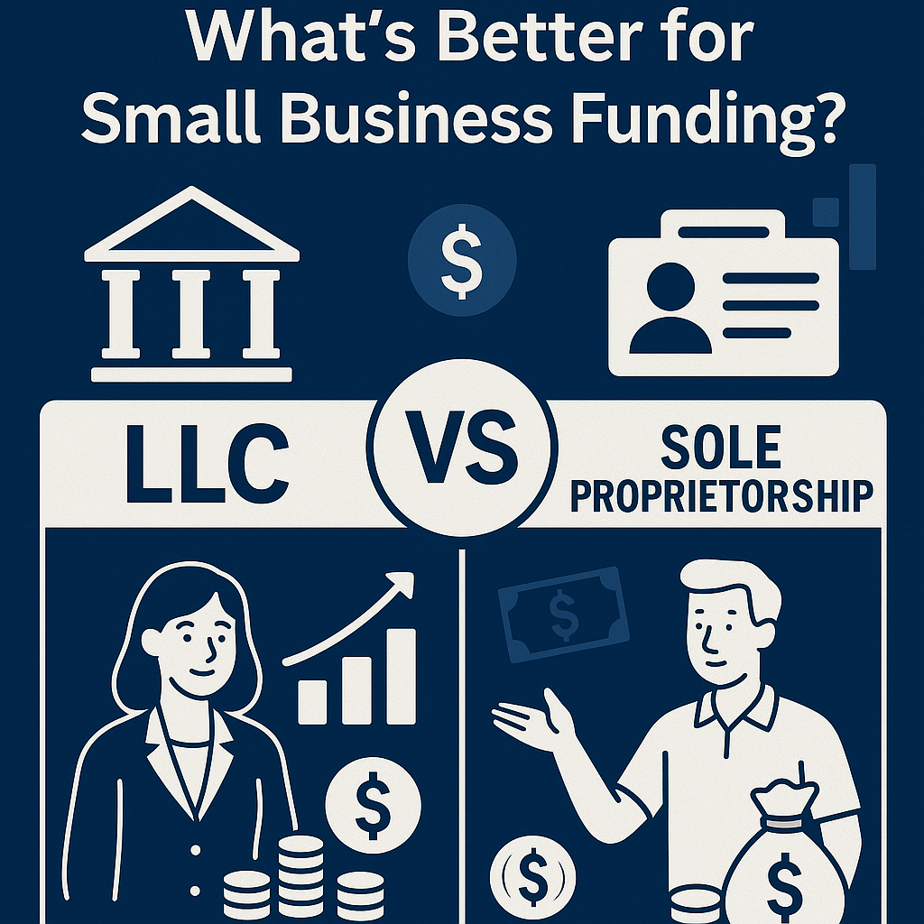 LLC vs Sole Proprietorship Comparison for Business Funding