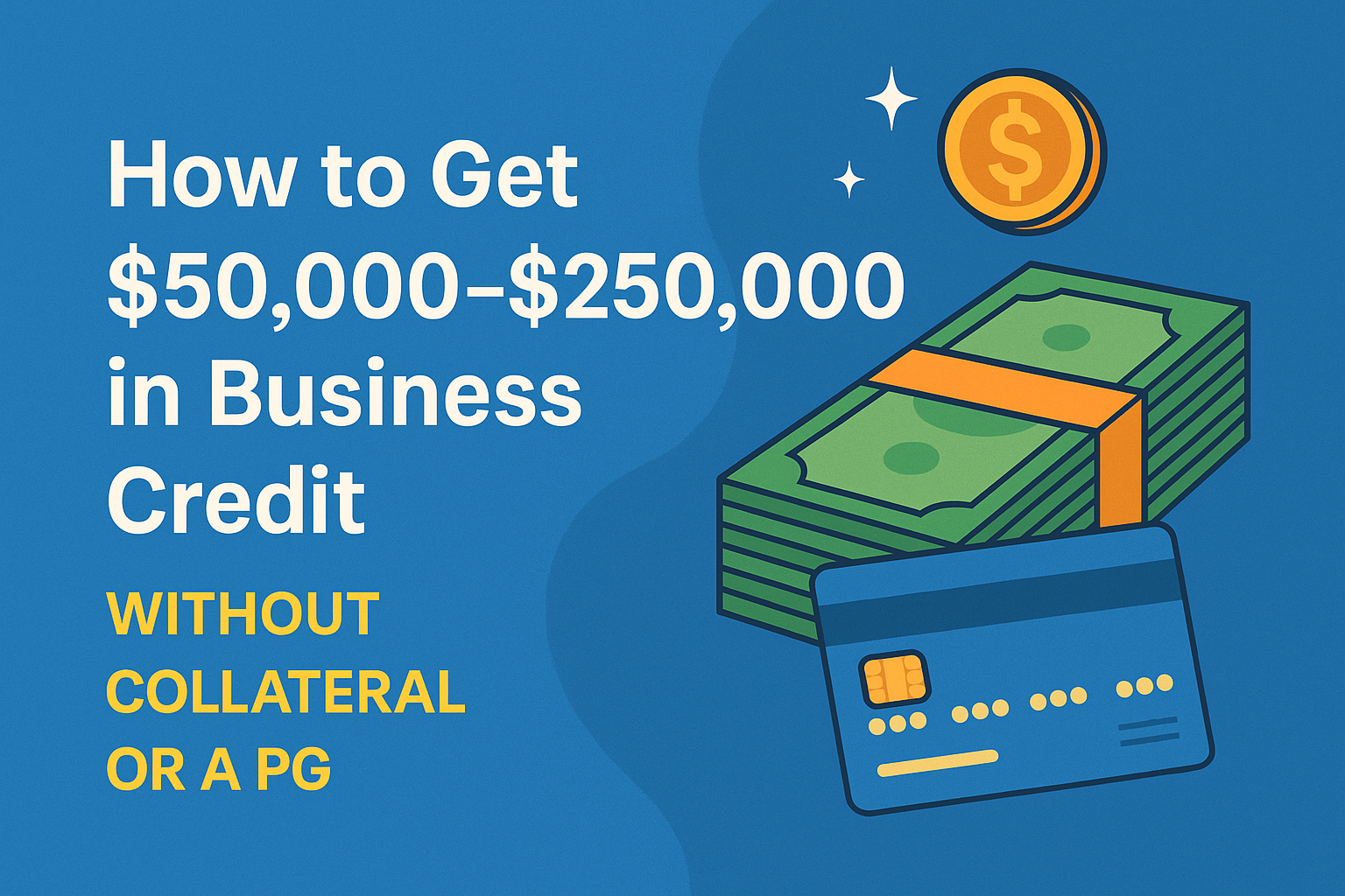 Entrepreneur accessing $50K to $250K in unsecured business credit through Fund & Grow without collateral or personal guarantee